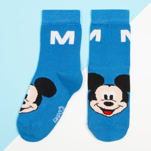 Носки для мальчика «Микки Маус», DISNEY, 16-18 см, синие