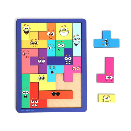 Двусторонний тетрис «‎Животные»‎, 19 деталей