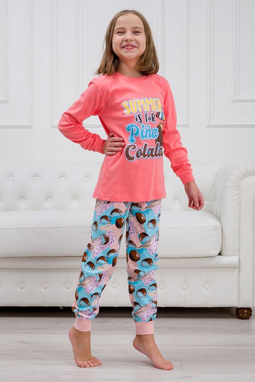 Пижама подростковая из интерлока Улыбка коктейль - Амадэль фото 7