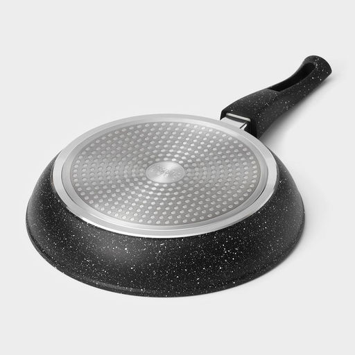 Сковорода Magistro Dark, d=26 см, съёмная ручка soft-touch, антипригарное покрытие, индукция, кованый алюминий, чёрная фото 9