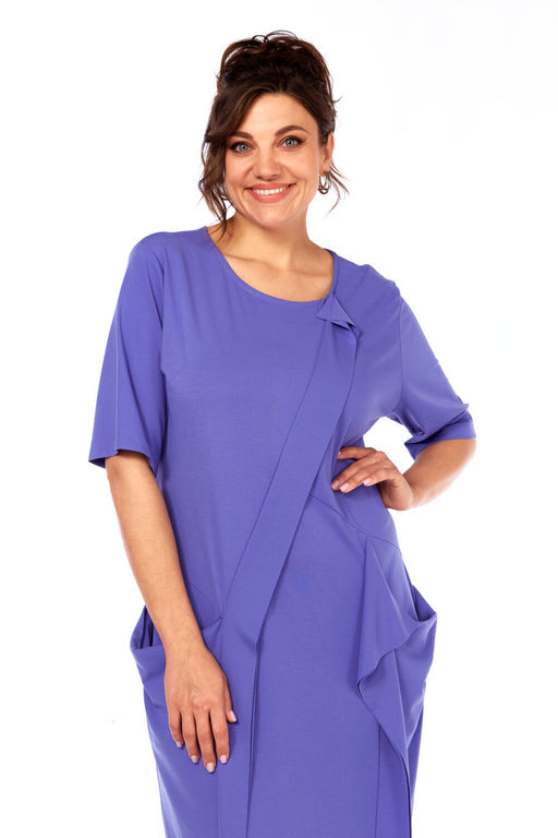 Платье Diamant 2087 оттенок синего  фото 4