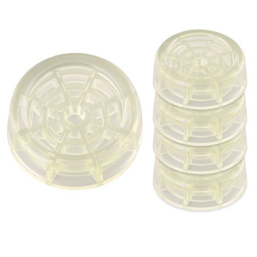 Антивибрационные подставки для стиральных машин и холодильников (круг.прозрач.) d6см, h2см МТ76-134 /МультиДом/  фото 2