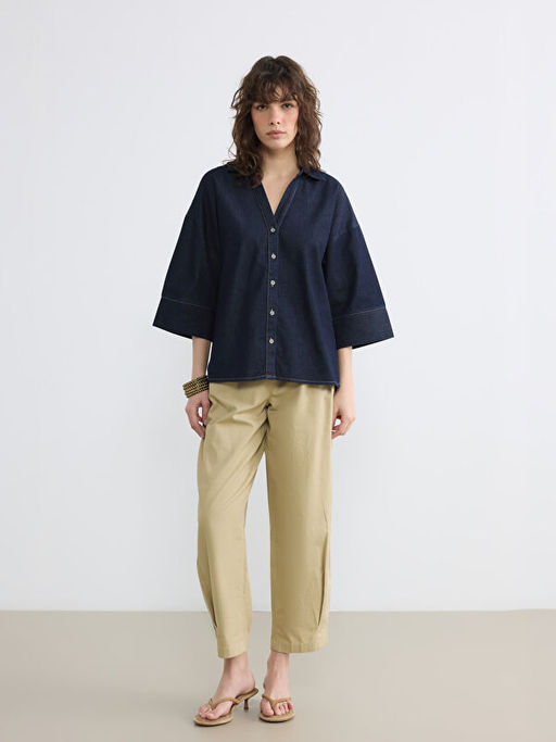 Loose Fit Kad?n Jean G?mlek