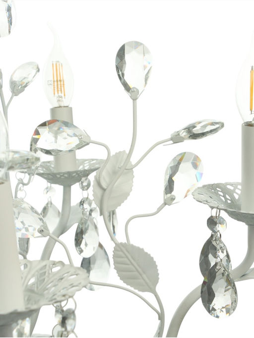 Люстра Astrid=5×40 Вт Е14 белый 60×60×60+50 см