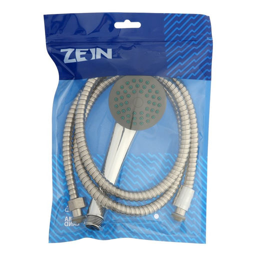 Набор для душа ZEIN Z0101, держатель для душа, шланг 150 см, гайки металл, лейка 1 режим