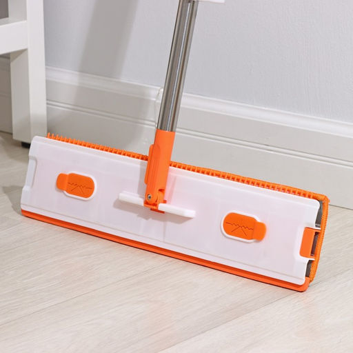 Швабра с отжимом, водосгоном и щёткой Raccoon, 2 насадки из микрофибры 50?11 см, стальная ручка 141 см фото 34