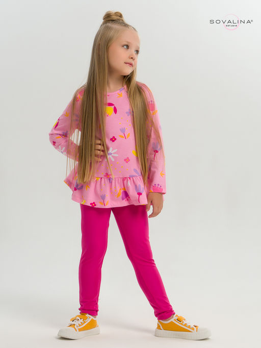 Костюм Алиса цветы барби-фуксия - Sovalina фото 16