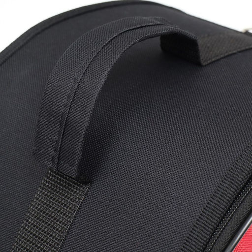 Сумка - переноска для животных, полукруглая с карманоми ПВХ, 37 х 18 х 25 см, красная - Пижон фото 7