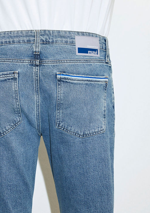 Milan Premium Blue Puslu Ac?k Mavi Jean Pantolon  фото 9