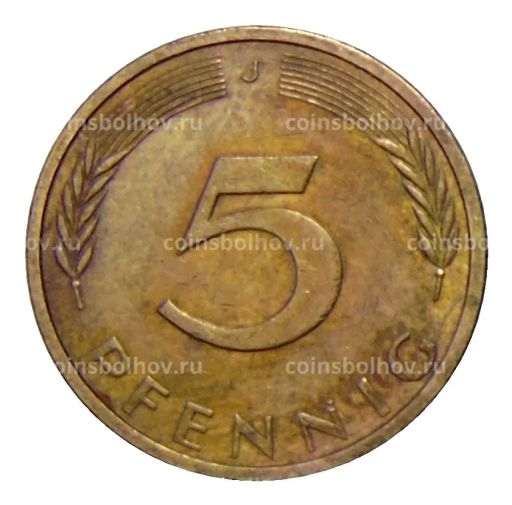 5 пфеннигов 1972 года J Германия