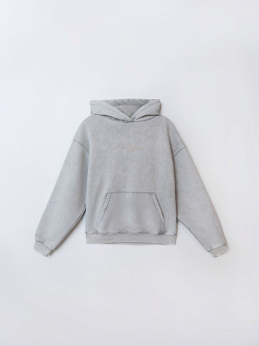 Теплое худи женское серое с начесом - Mark formelle фото 7