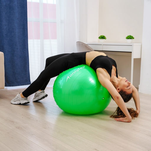 Фитбол ONLYTOP d=65 см, 1000 г, полумассажный, МИКС