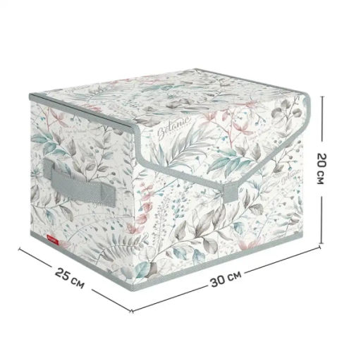 Короб стеллажный с крышкой, малый, 30*25*20 см Valiant  фото 43