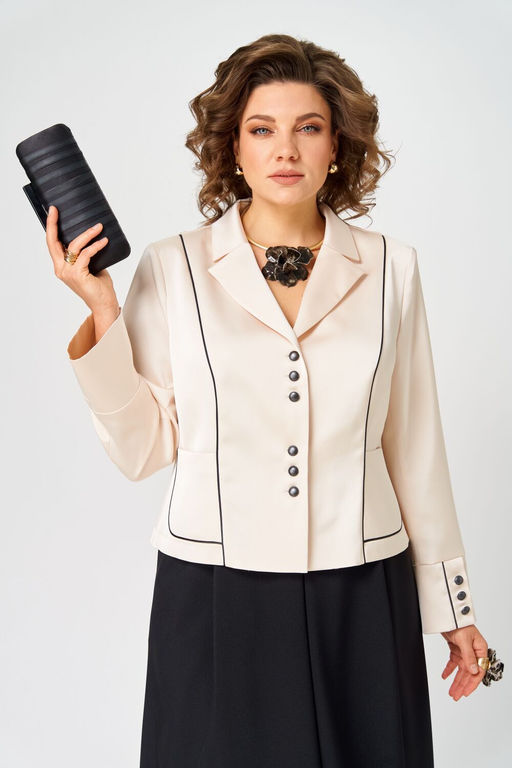 Костюм Aira Style 24134 молочно-черный