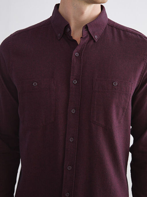 Regular Fit Uzun Kollu Gabardin Erkek G?mlek