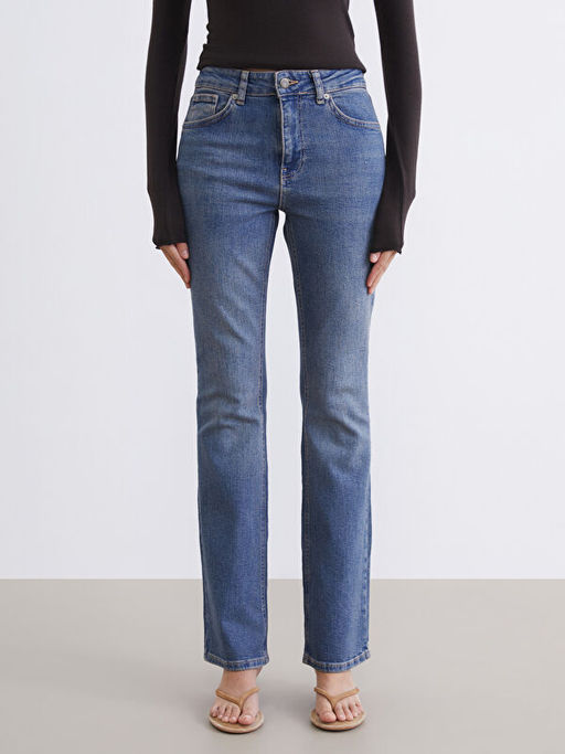 Flare Kad?n Jean Pantolon