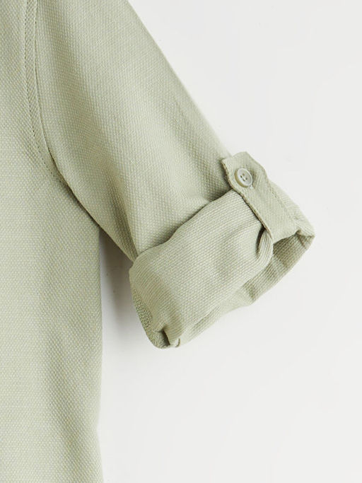 Basic Uzun Kollu Erkek ?ocuk G?mlek