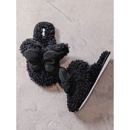 Halluci / Тапочки Маус черные H2330/1  фото 2