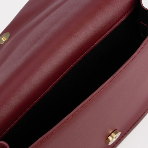 Сумка-мессенджер на клапане, длинный ремень, цвет бордовый - Simaland фото 3