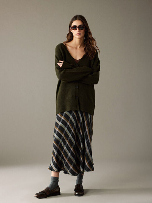 V Yaka Kad?n Triko H?rka