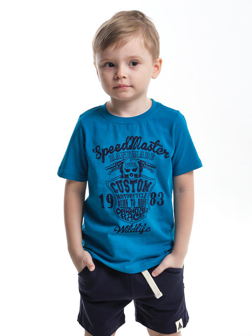 Футболка для мальчика спортивная UD 0609 синий - Mini maxi фото 2