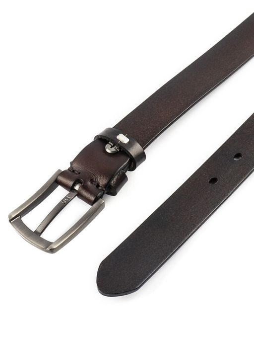 Мужской кожаный ремень Dierhoff ДРК 3050/1-30 Коричневый - Sergio valentini фото 8