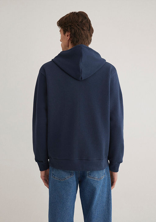 Mavi Logo Bask?l? Fermuarl? Lacivert Sweatshirt  фото 5