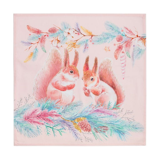 Набор новогодний Этель Pink magic: скатерть 150?180 см +/-3 см с ГМВО, салфетка 40?40 см-8 шт., 100% хлопок