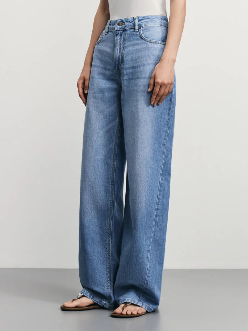 Джинсы wide loose со средней посадкой / Zarina  фото 3