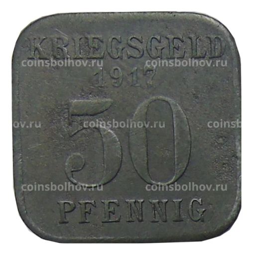 Монета 50 пфеннигов 1917 года Германия  Нотгельд Мельхайм