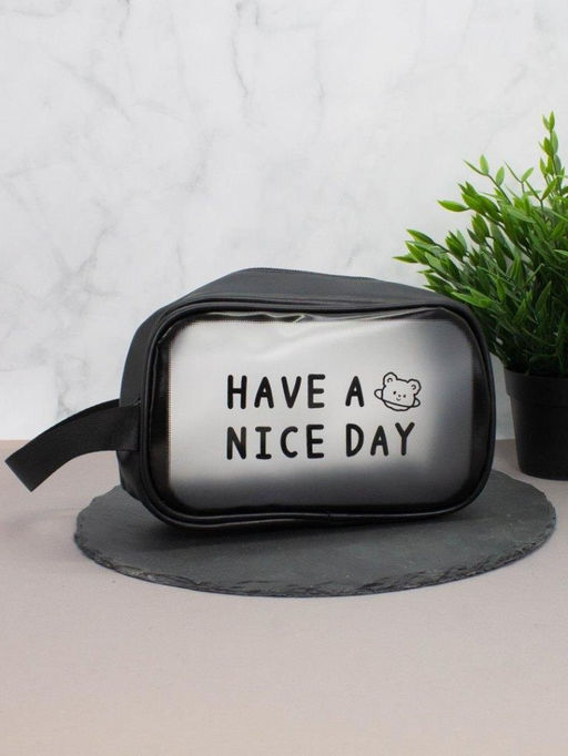Косметичка "Have a nice day", black (14х20х9,5 см)