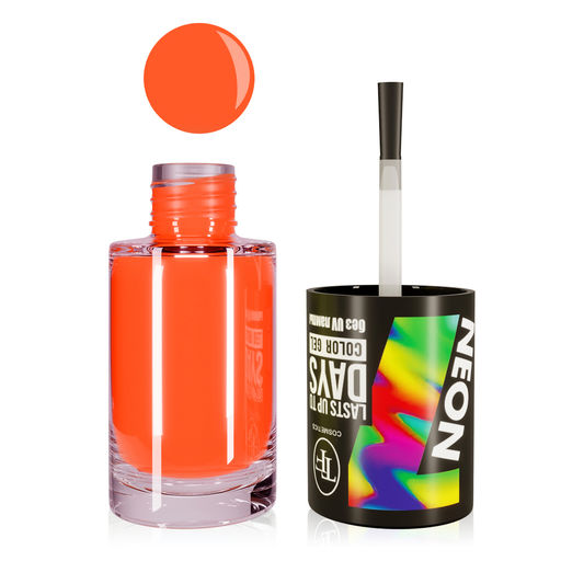 TF Лак для ногтей COLOR GEL тон 312/ NEON/ Orange Fire/ярко-оранжевый неоновый 8мл