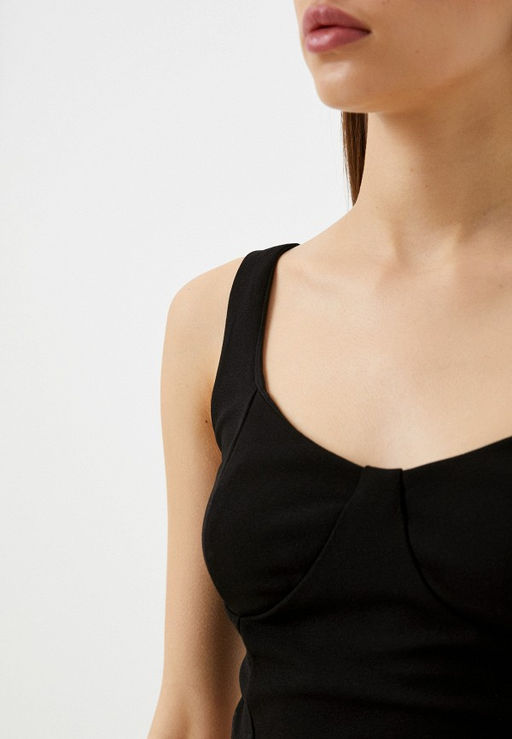 Блузка-топ облегающего покроя из эластичной ткани - Incity фото 10