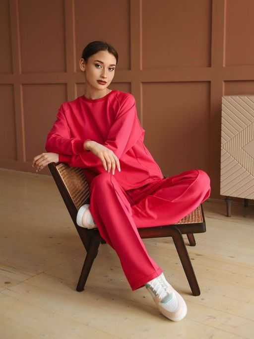 Комплект(костюм) с брюками палаццо Футер 2-х нитка - Relay фото 112