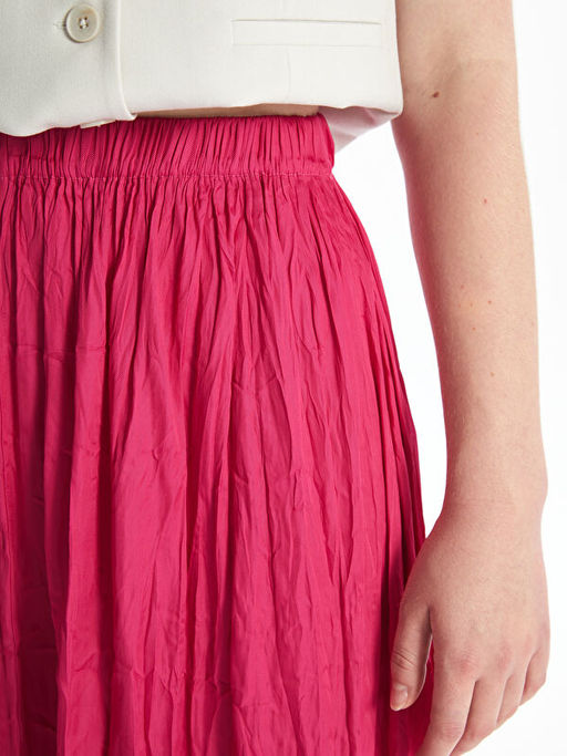 Beli Lastikli Saten Kad?n Etek - Waikiki фото 3