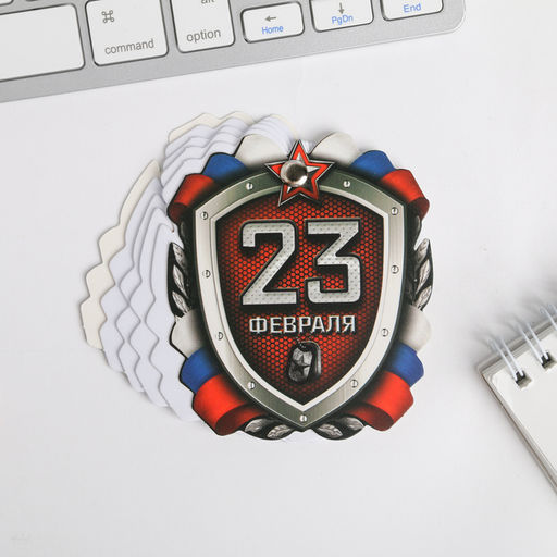 Подарочный набор, блокнот 32 листа и ручка-граната «23 февраля: Настоящему защитнику»