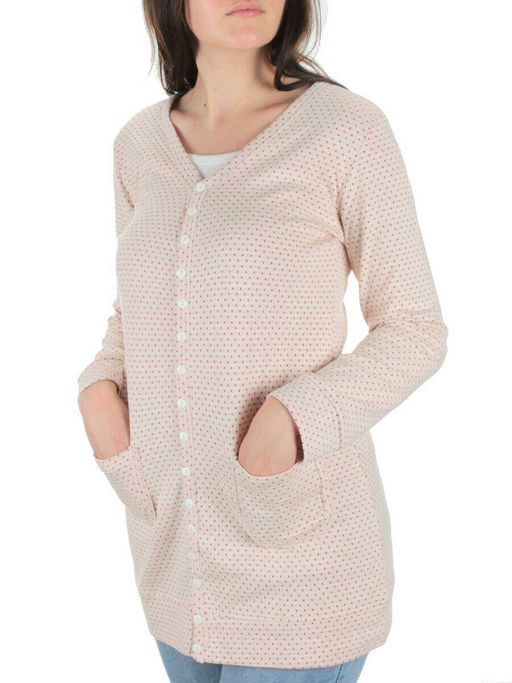 TA013 PINK Кардиган женский (100% хлопок)