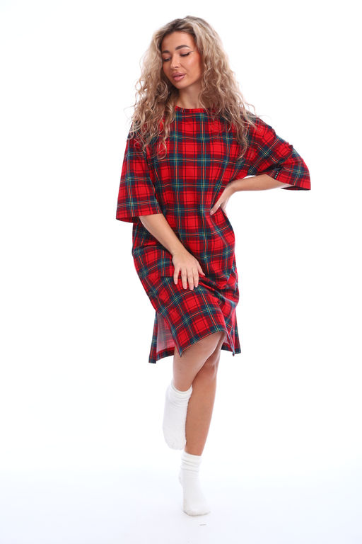 Платье-туника на клепках