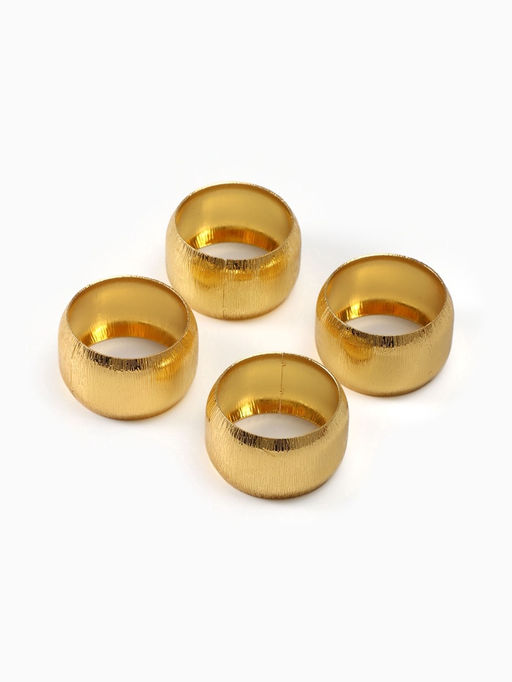 Набор сервировочных салфеток с декоративными кольцами С Новым Годом, 40?40 см - 4 шт., 100% хлопок, саржа 190 г/м?