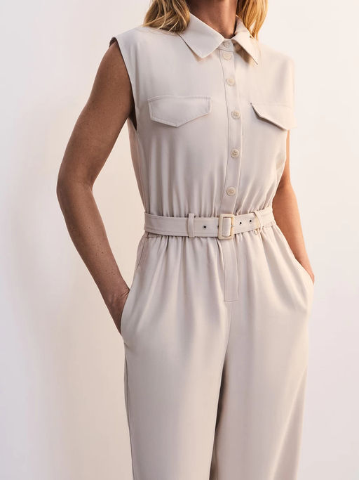 Приталенный комбинезон из вискозы / Zarina  фото 6