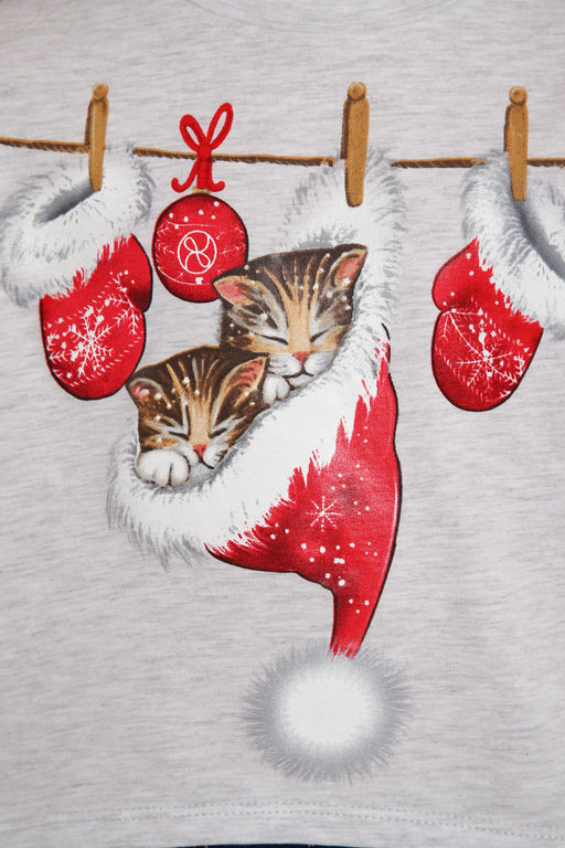 Костюм домашний "Котята новогодние" арт. КД-008-080