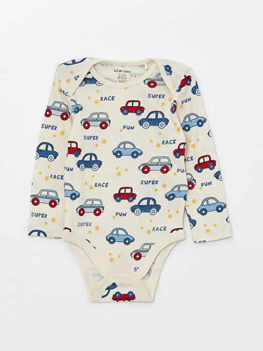 Bisiklet Yaka Erkek Bebek ??t??tl? Bodysuit