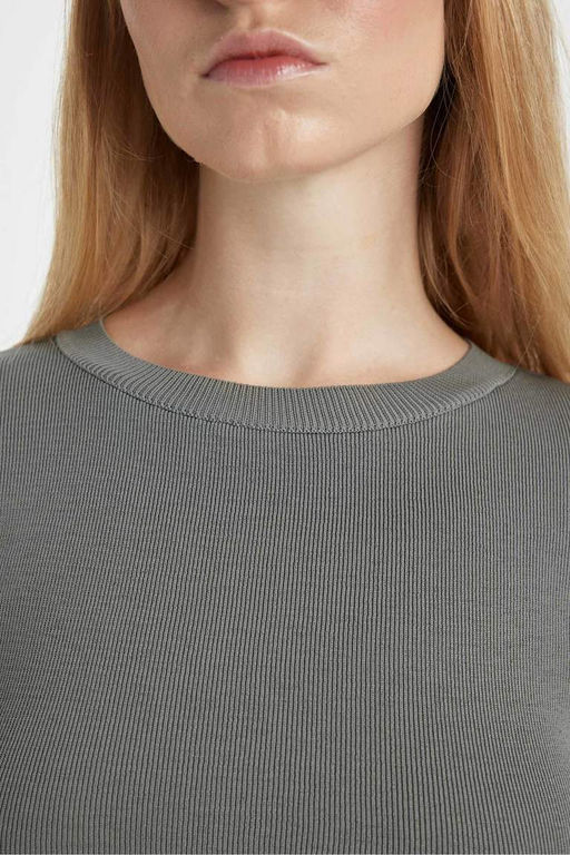 Cool Slim Fit свитер с круглым вырезом - Defacto фото 6