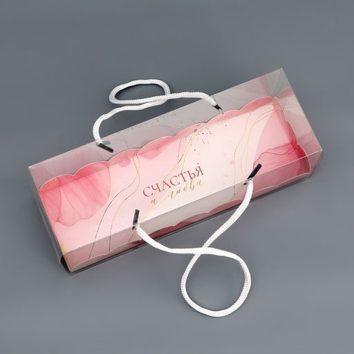 Цена за 5 шт. Коробка под рулет, «Счастья и любви», 22.5×7.8×7.8 см