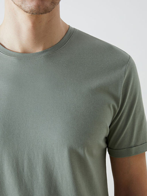 Bisiklet Yaka Penye Erkek Ti??rt