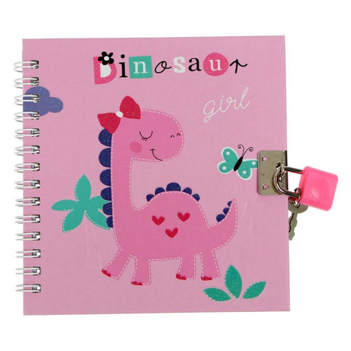 Записная книжка подарочная формат А6+, 45 листов, на замке, на гребне, линия, Дино, МИКС - Calligrata фото 2