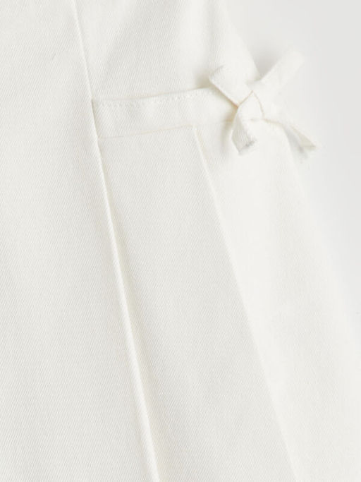 Beli Lastikli Fiyonk Detayl? K?z ?ocuk Jean Etek