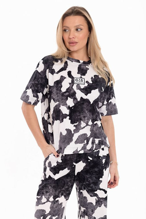 Костюм М325158чб Черный/белый