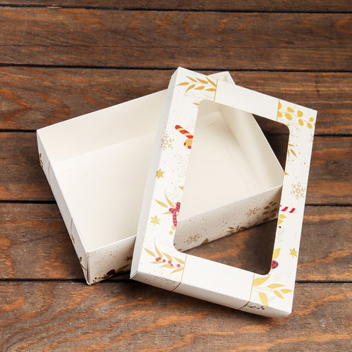 Цена за 5 шт. Коробка складная, крышка-дно, с окном Счастливых каникул 24 х 17 х 8 см - UPAK LAND фото 4