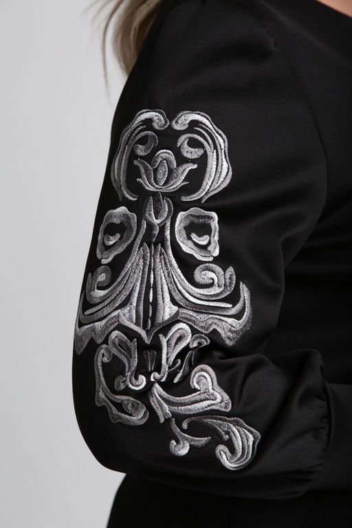 Платье VILENA 1043 черный+леопард  фото 21